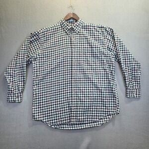 Pendleton Men's Green/Gray‎ Plaid Long Sleeve Button Up Shirt Size Large